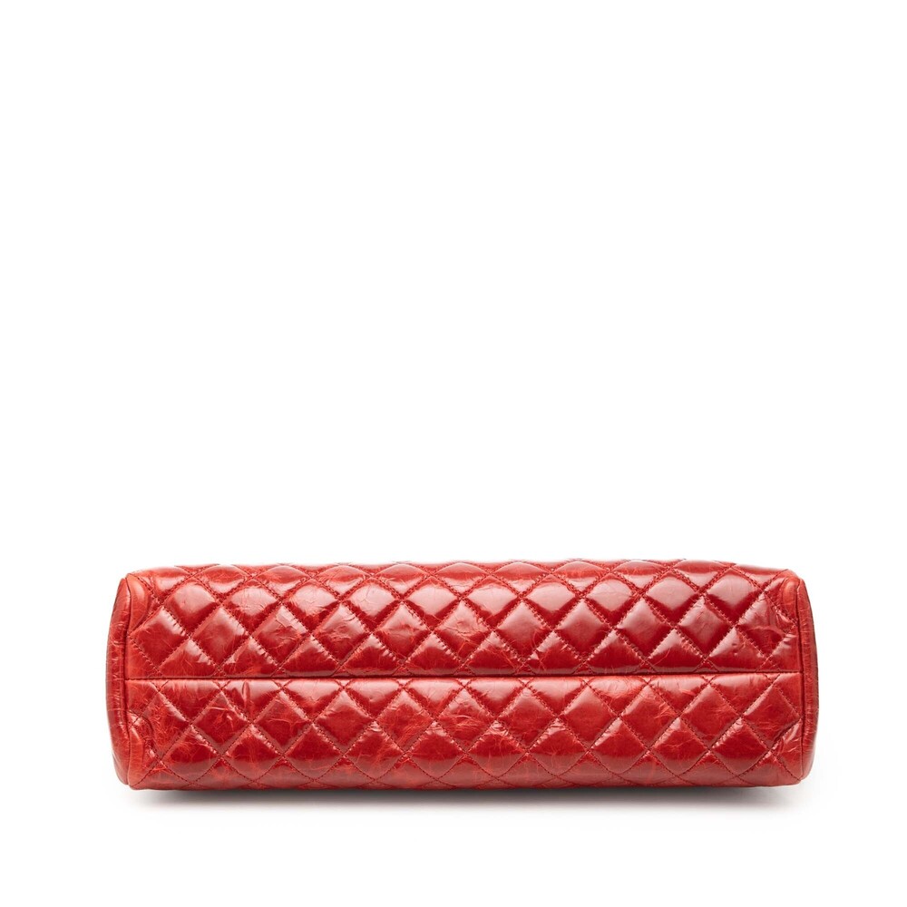 Pre-Loved Chanel Large Glazed Calfskin Mademoiselle Bowling Bag - Picture 3 of 8